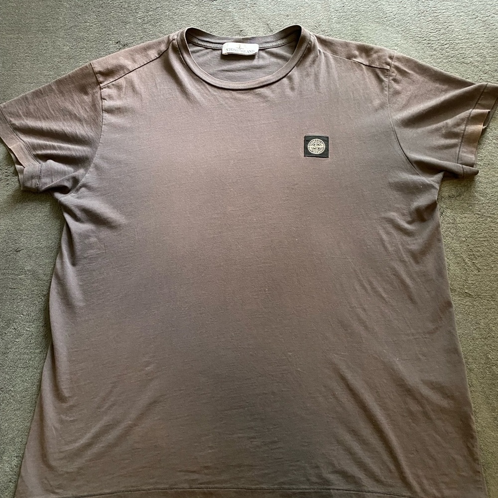Mens dark grey Stone Island shirt size XL(can fit M/L)